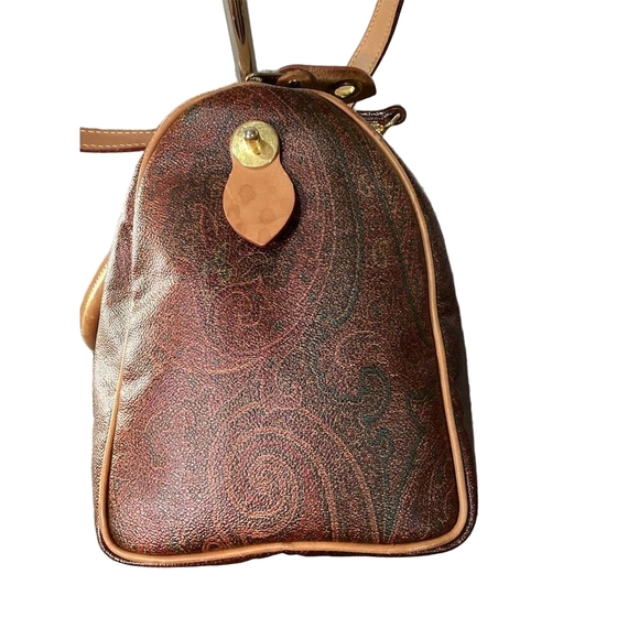 Vintage Etro Paisley Duffle Bag Multicolor Women's satchel crossbody - Picture 4 of 7